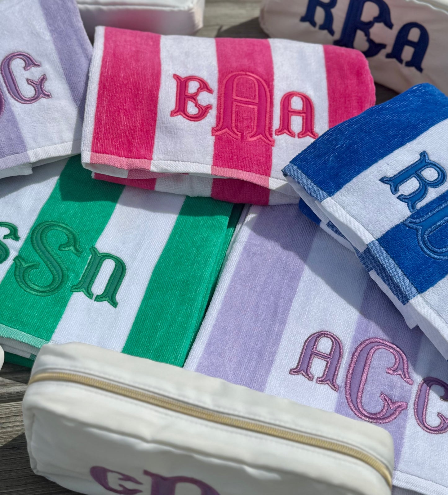 Appliqué Monogram Towel