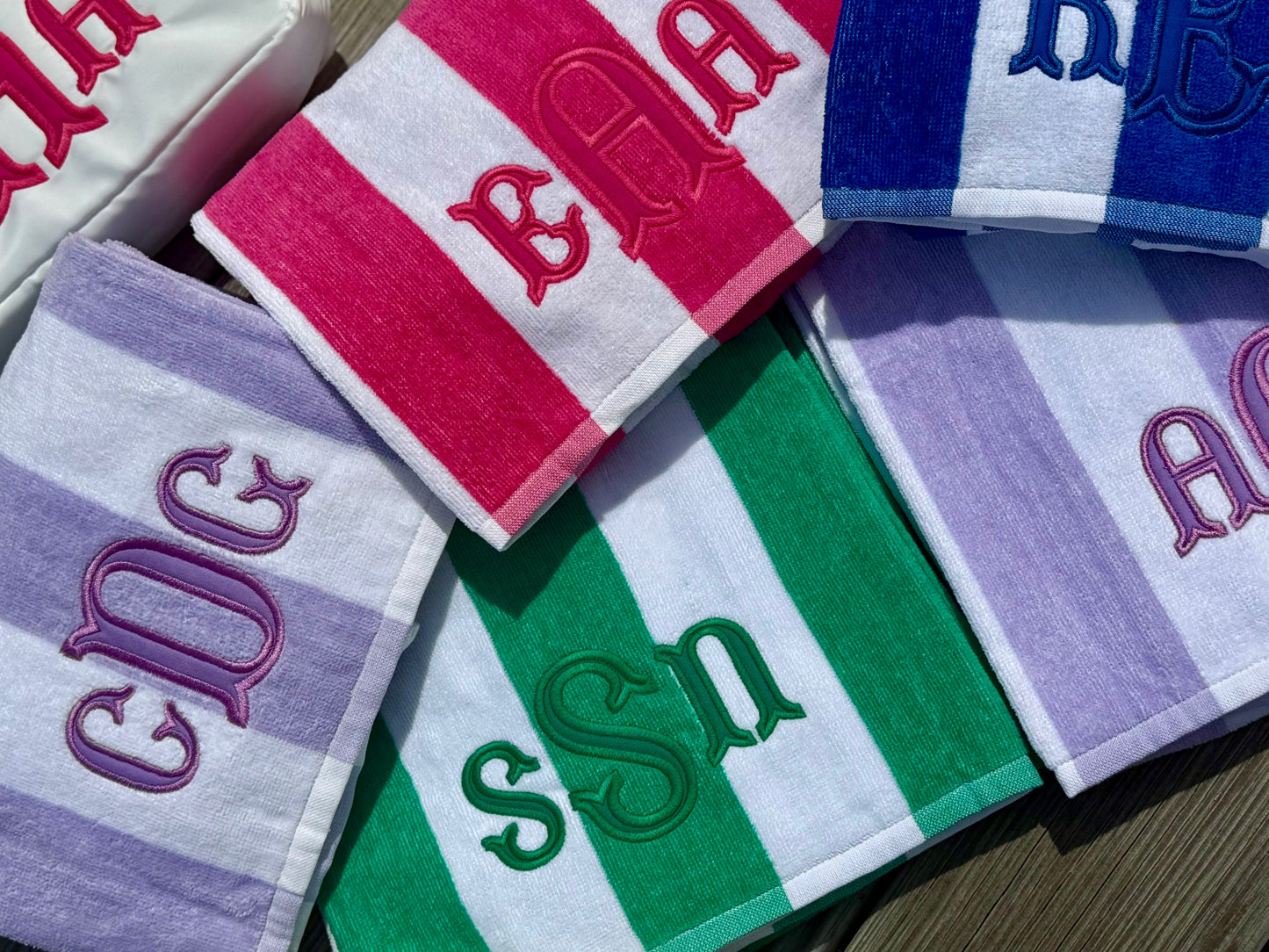 Appliqué Monogram Towel
