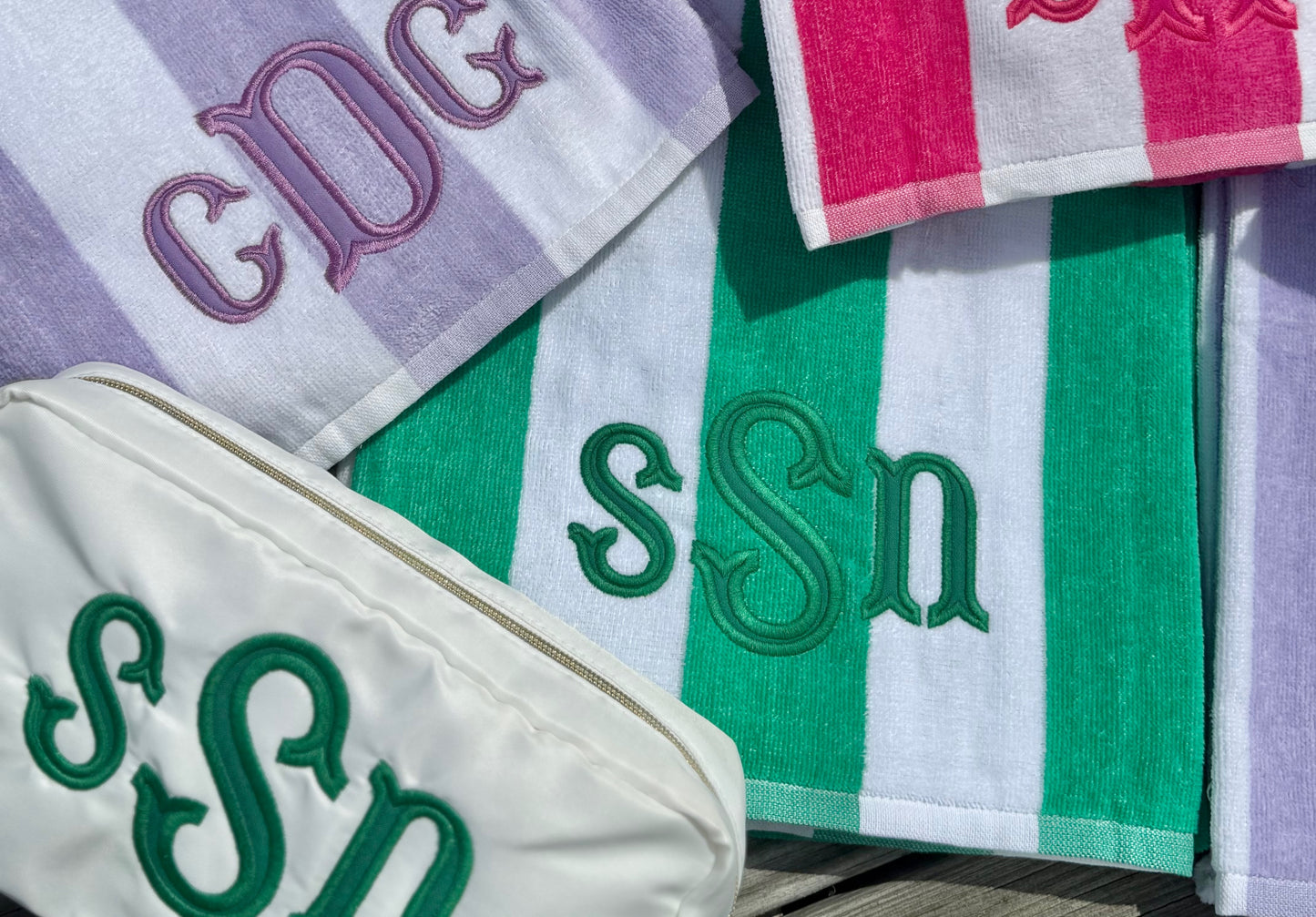 Appliqué Monogram Towel