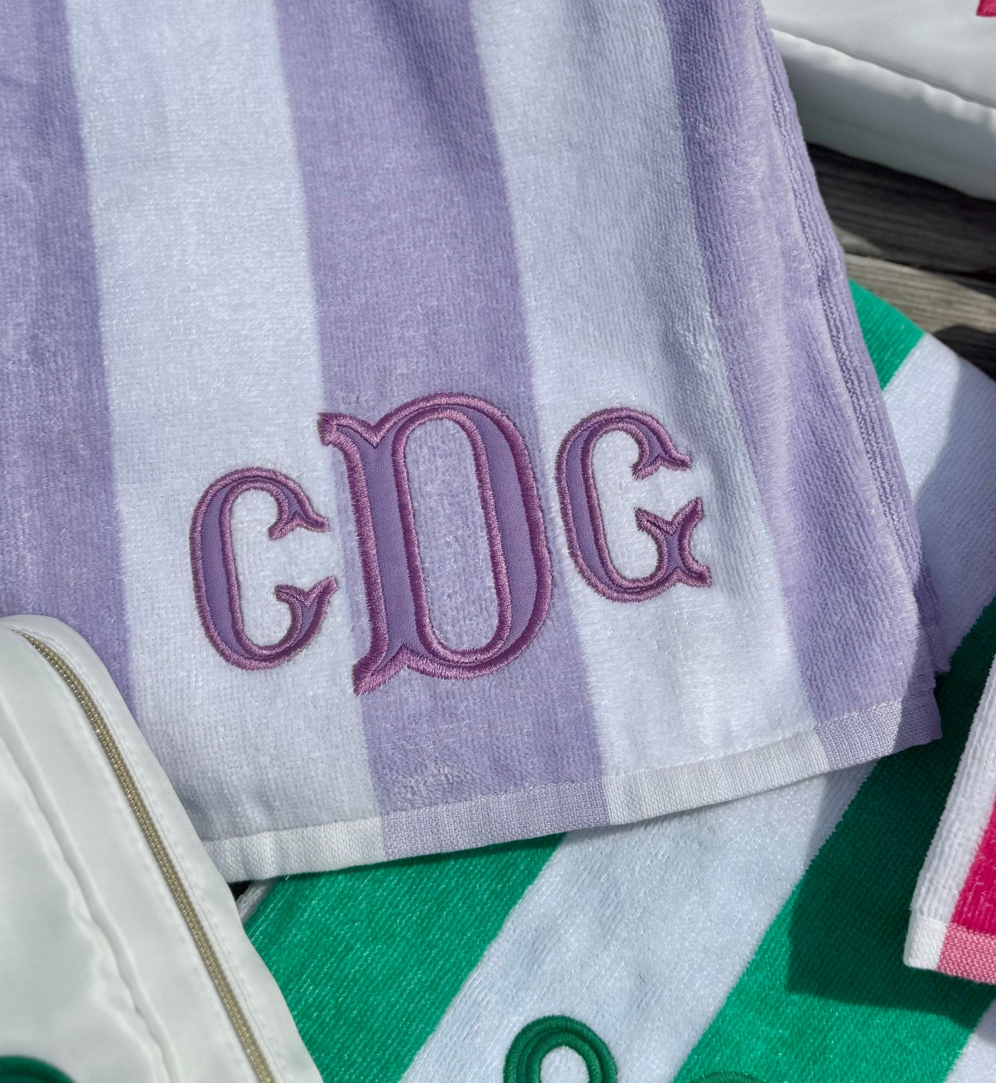 Appliqué Monogram Towel