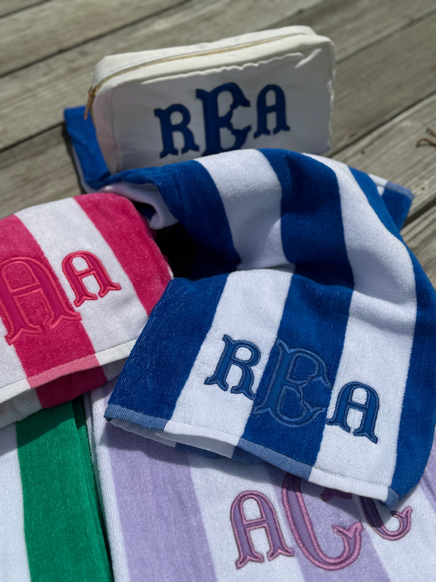 Appliqué Monogram Towel