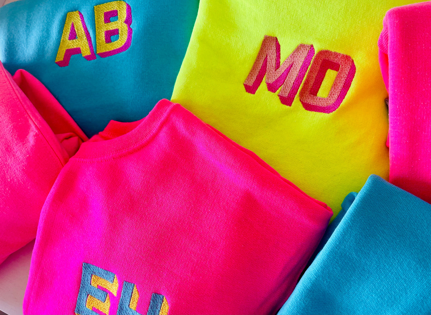 Youth Shadow Block Monogram Sweatshirt