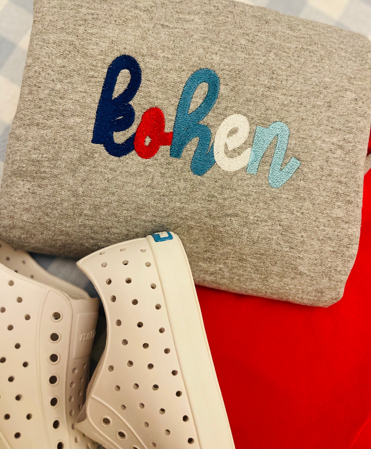 Embroidered Name Sweatshirt